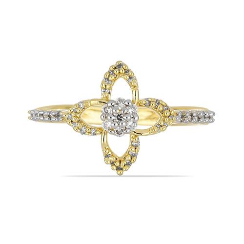 14K GOLD REAL WHITE DIAMOND GEMSTONE  CLASSIC EARRINGS